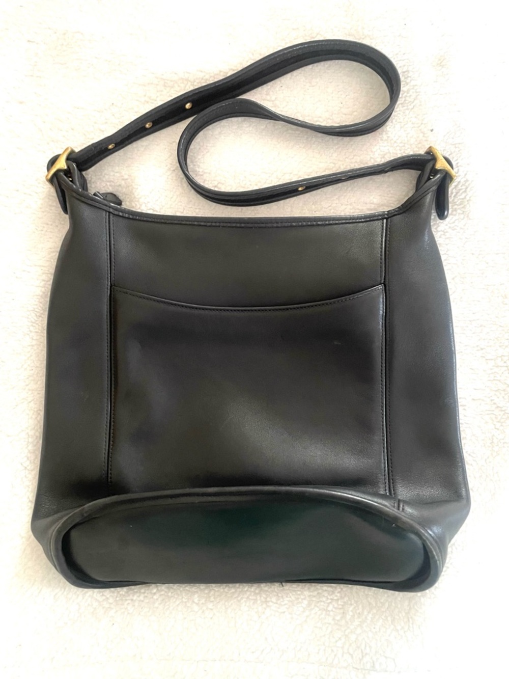 Vintage Coach Black Slim Duffle Sac Bucket Bag - Picture 16 of 16